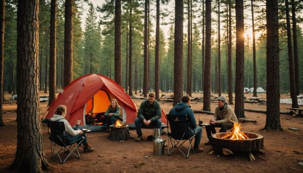 Les joies simples des vacances en camping nature